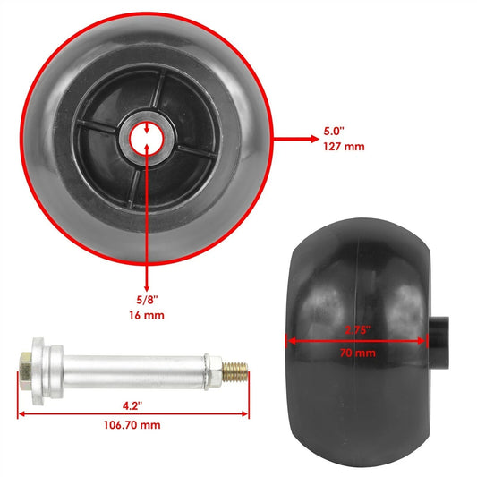 4 Deck Wheel and Bolt for Ariens Gravely Mower Tractor 03905600 03471700 