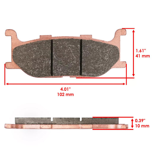 Caltric Sintered Front Brake Pads for Yamaha YP400 YP400S Majesty 2004 2005-2015