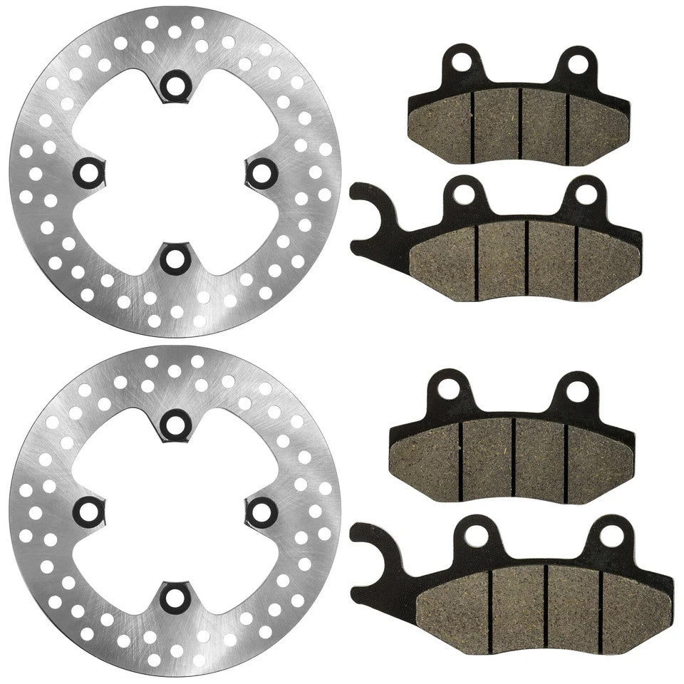 Front Left Right Brake Disc w/ Pads for Kawasaki Teryx 750 KRF750 4X4 2008-2013