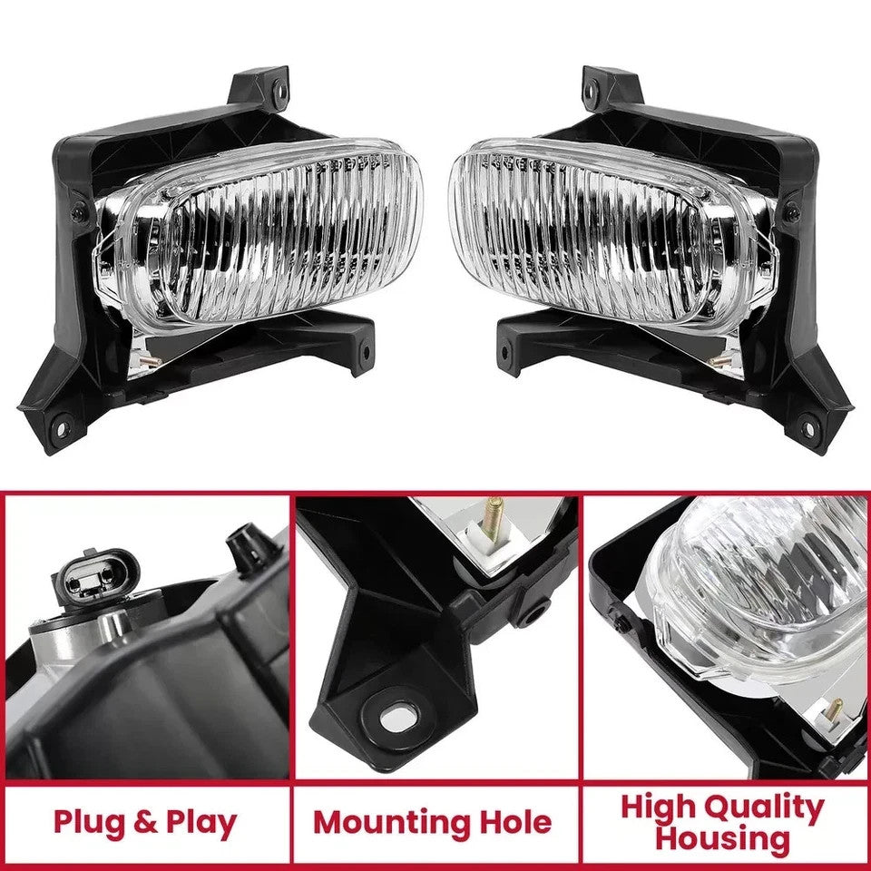 Fog Lights For Toyota Tundra 2000-2006 w/Steel Bumper Driving Lamps 812100C010