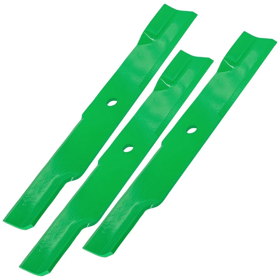 Caltric 17 7/8 inch x 5/8" Circle Hole 52" Deck Mid Lift Blade For Hustler