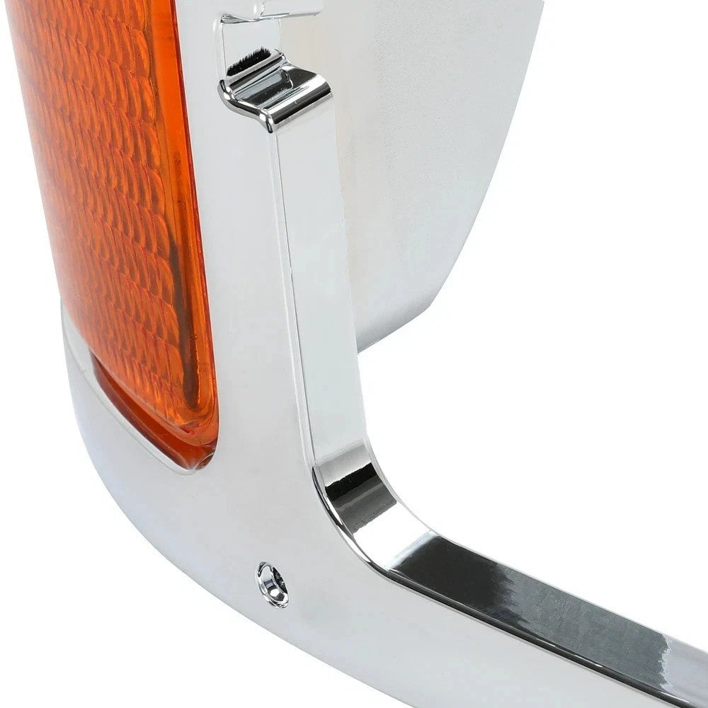 Left Headlight Bezel Trim+Corner Signal Light Lens For 2000-2015 FORD F650 F750