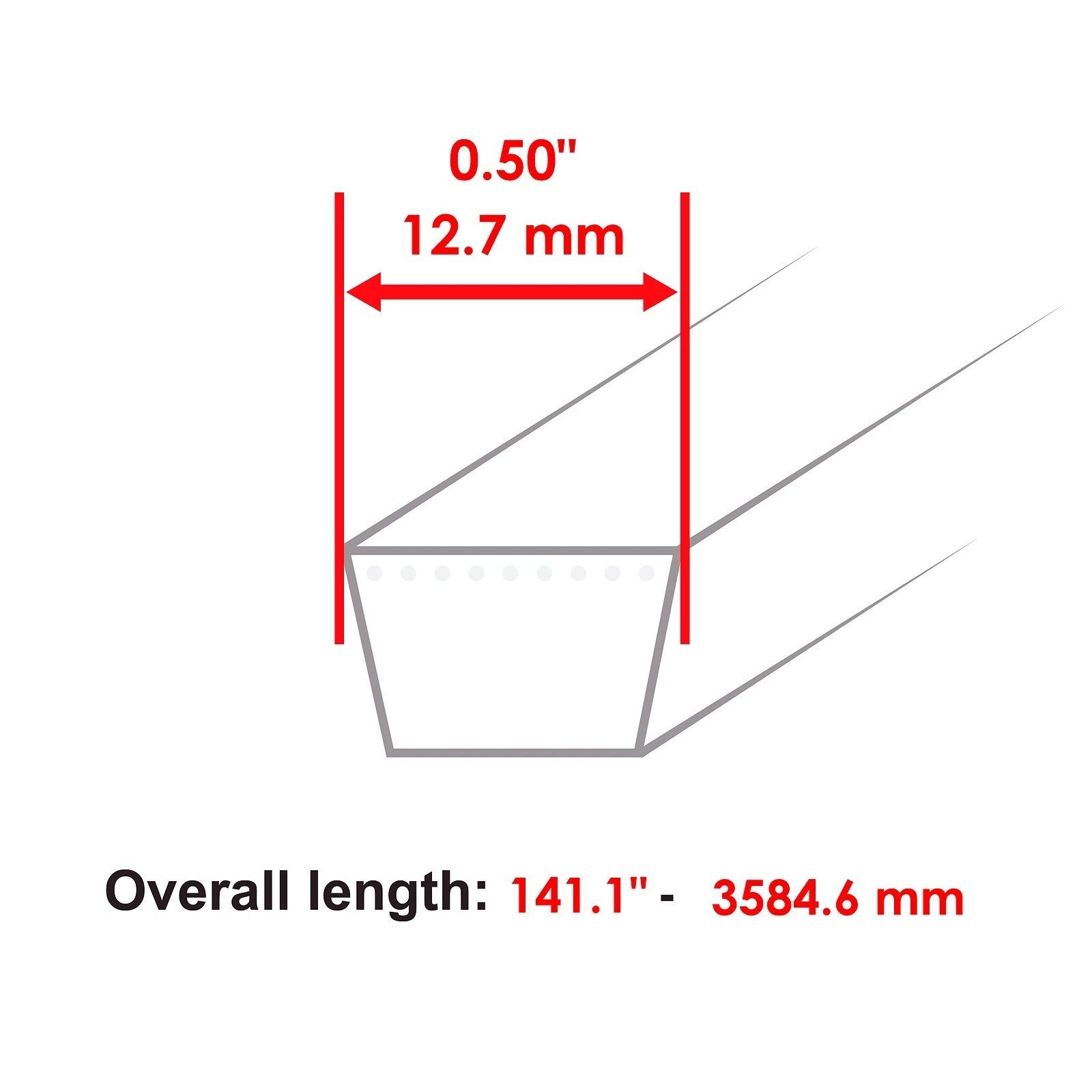 Deck Belt fits Exmark Quest with 50" Deck S/N 312,000,000 & Up 1198820 119-8820