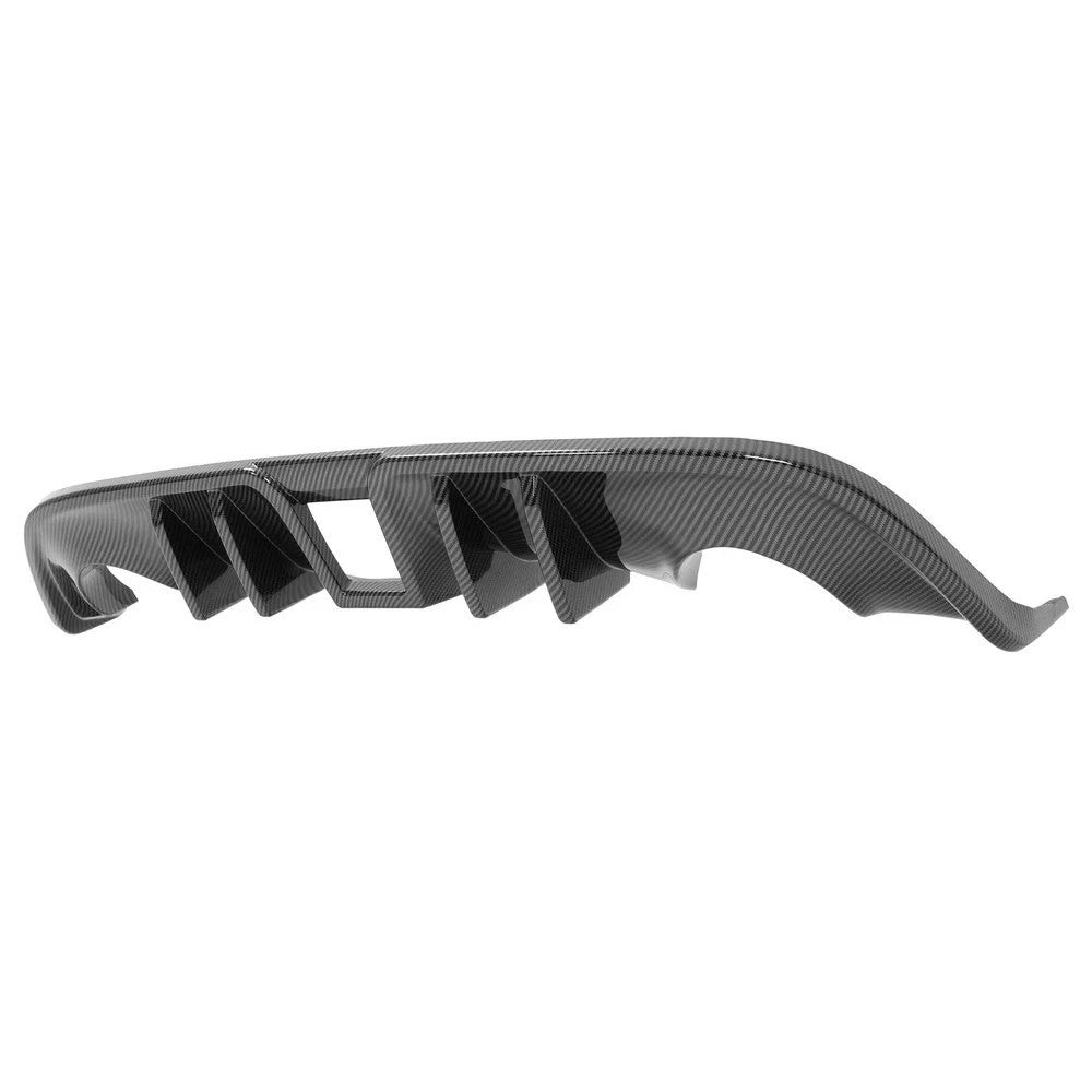 For Nissan 370Z 09-20 Rear Bumper Diffuser Lip Racing Spoiler 4 Fins Carbon Look