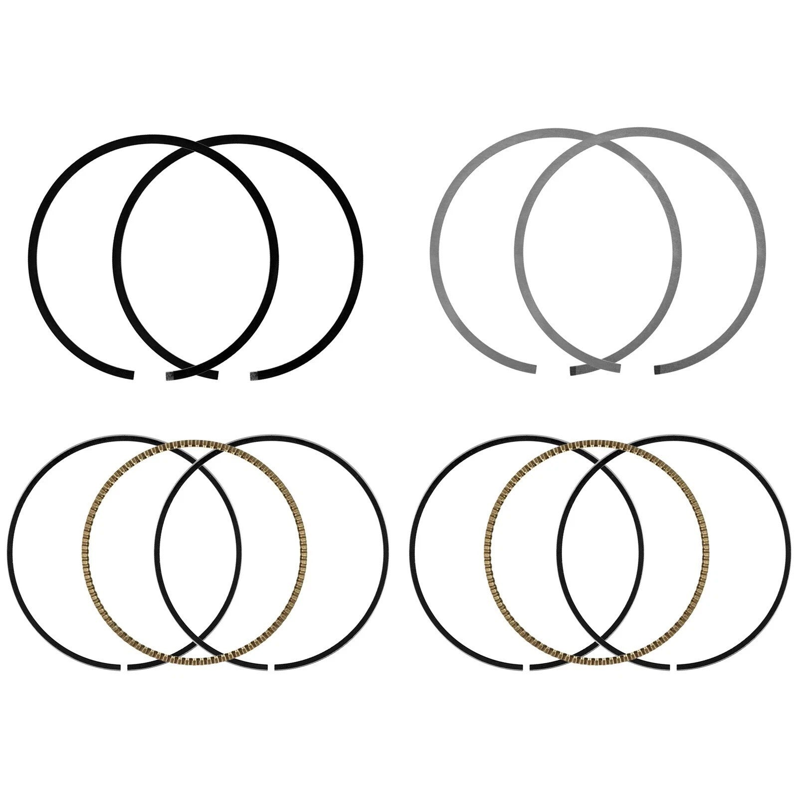 Caltric Piston Rings For Polaris Ranger XP 900 ALL OPTIONS 2013-2019 SidebySide