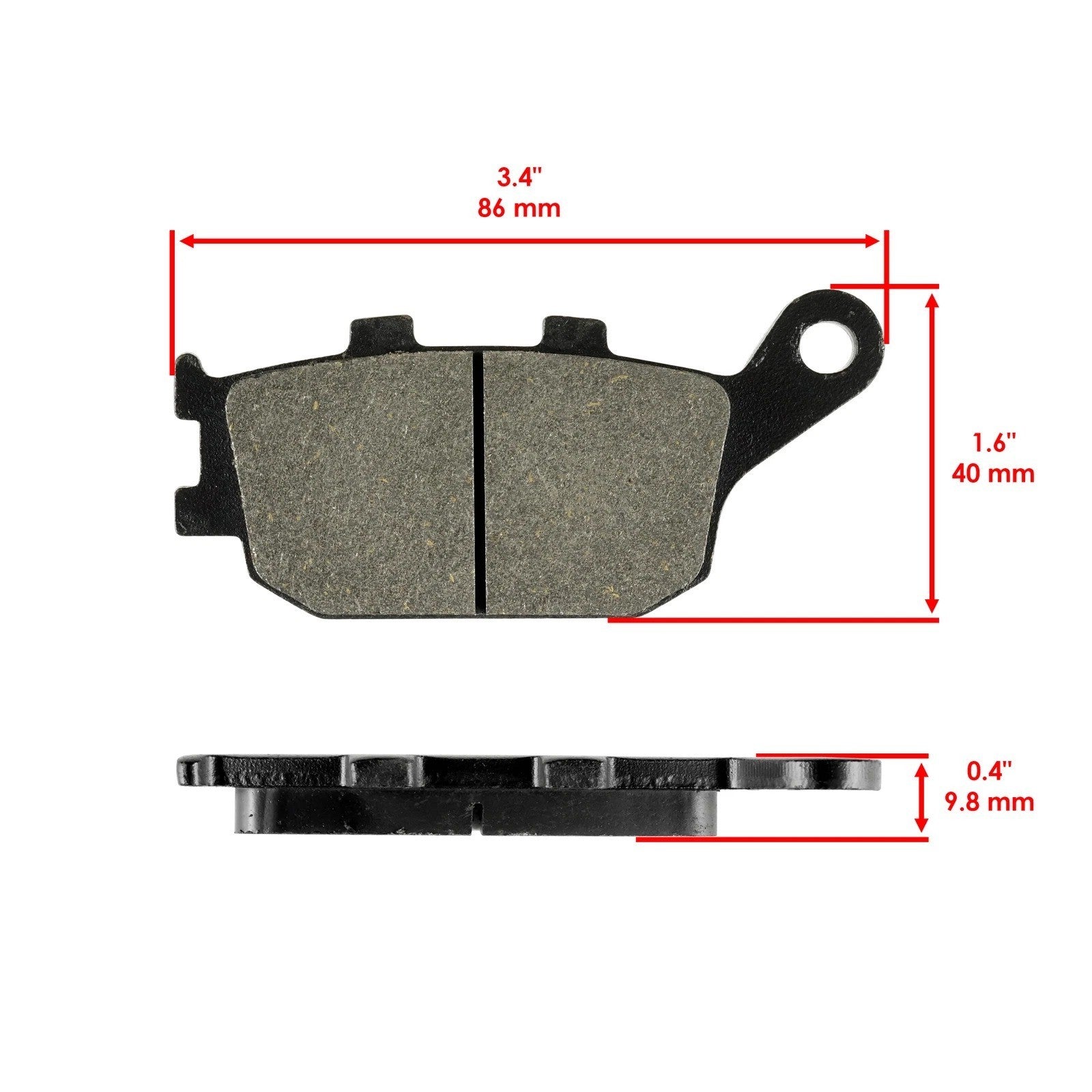 Front Rear Brake Pads for Yamaha R6 YZF-R6 2003 2004 2005 2006 2007 08 2009-2018