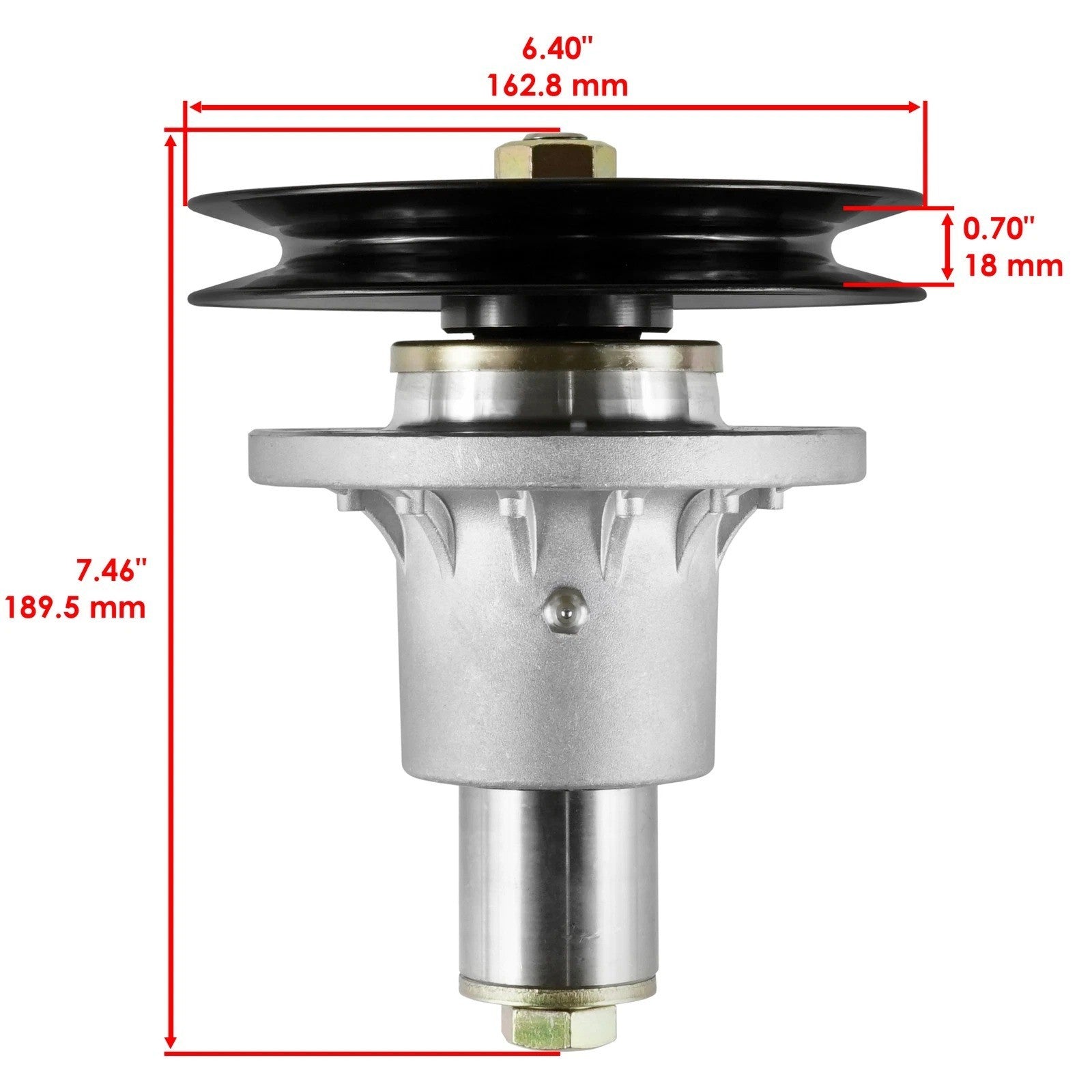 Spindle w/Pulley for Exmark LZ31BV724 LZ28KC724 LZ27KC724 1033206 103-1105 72"