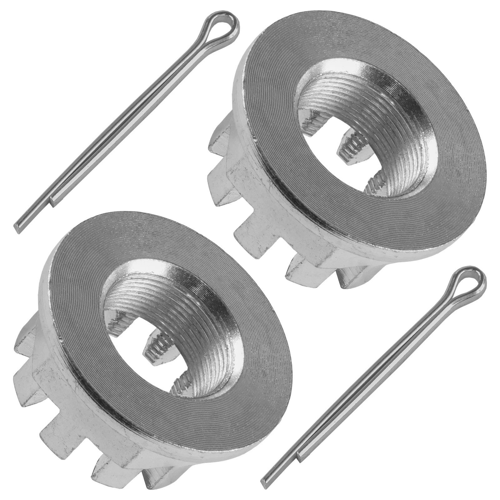 Set of 2 Rear Axle Nuts W/Pin For Honda TRX420FM TRX420FPM Rancher 420 2007-2017