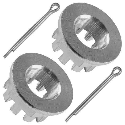 Set of 2 Rear Axle Nuts W/Pin For Honda TRX420FM TRX420FPM Rancher 420 2007-2017