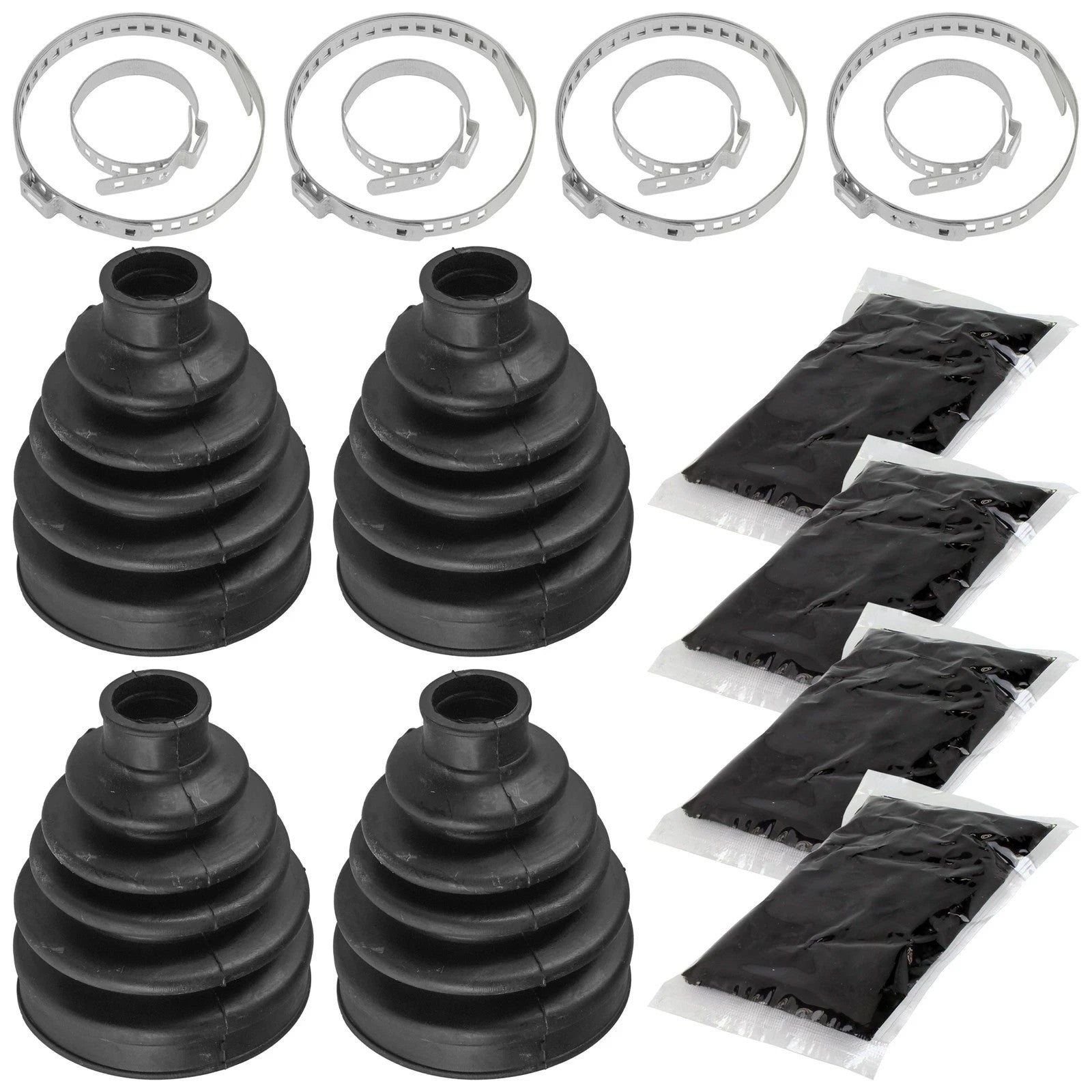 2 Rear Axle Outer Inner CV Boot Kit for Can-Am Outlander Max 650 2008-12 2015-17