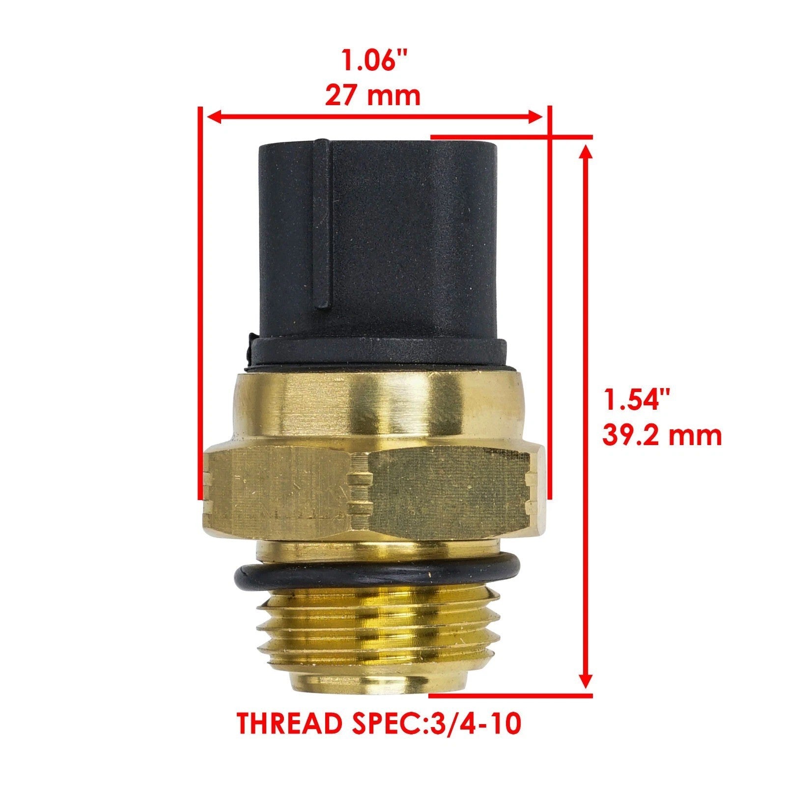 Fan Radiator Temp Thermo Switch Sensor For Yamaha Kodiak 400 YFM400FA 4X4 03-06