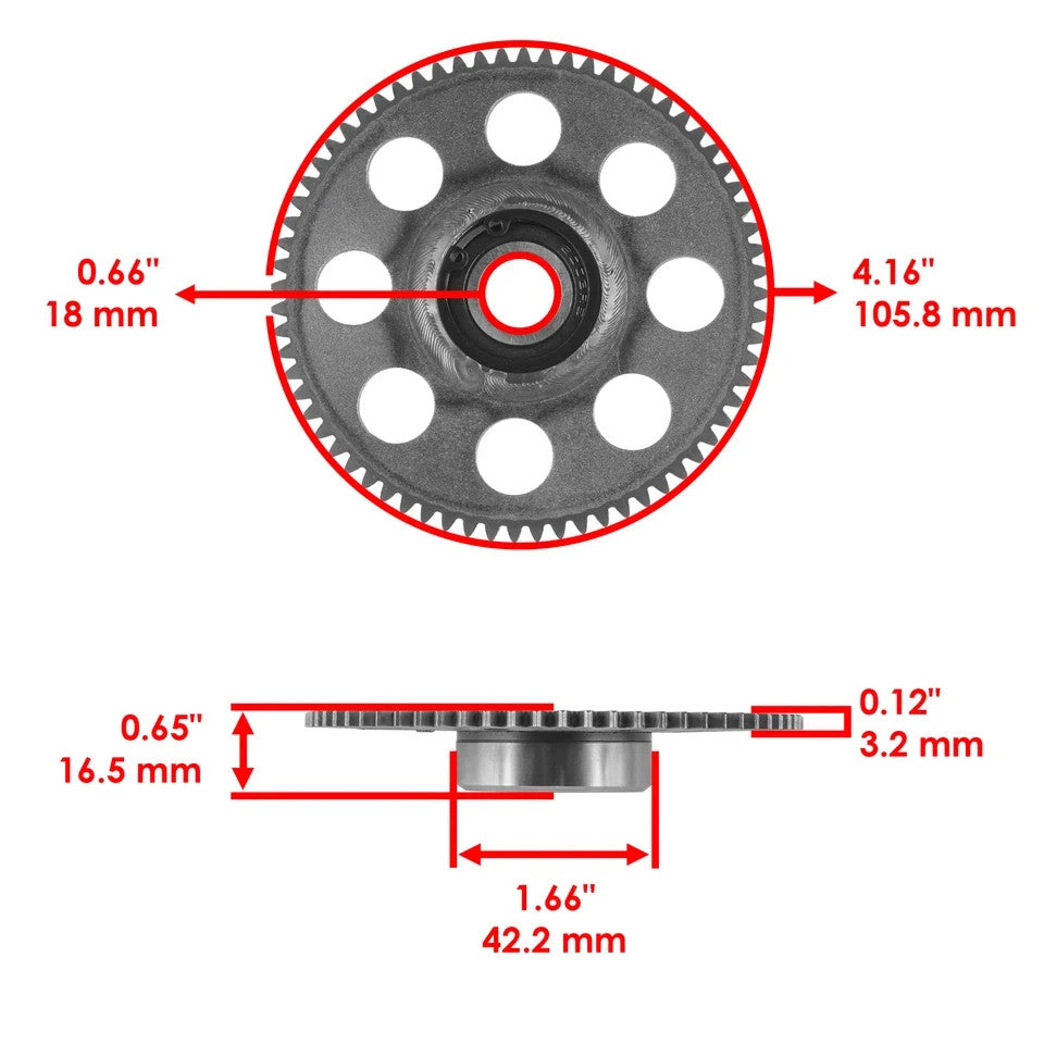 for Polaris Sportsman 90 110 2007-2020 Starter Clutch and Idler Gear Sprag