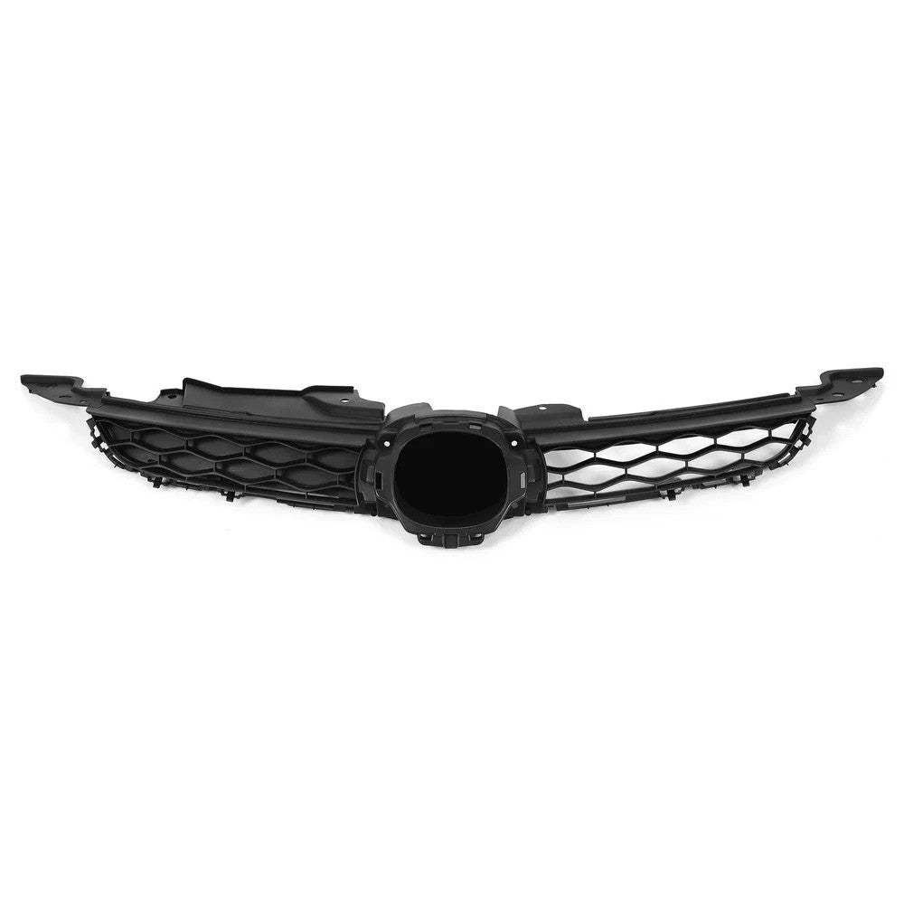 Front Bumper Upper+Lower Grille Black w/Chrome Molding For Mazda CX-7 2010-2012