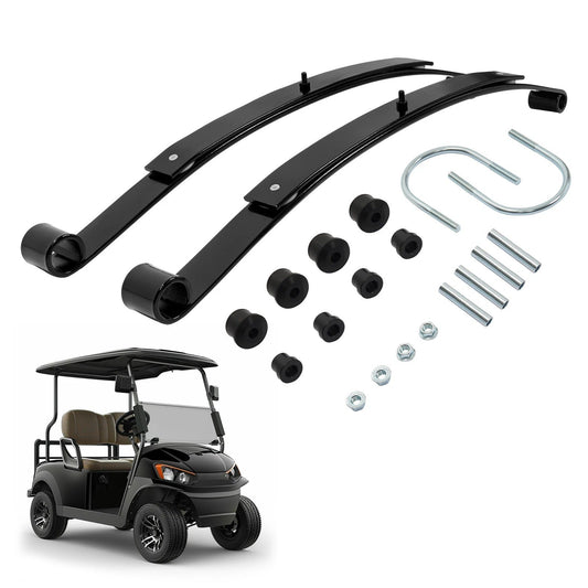 Heavy Duty Rear 2 Leaf Spring Kit with Bushing & Sleeves For EZGO RXV Golf Cart