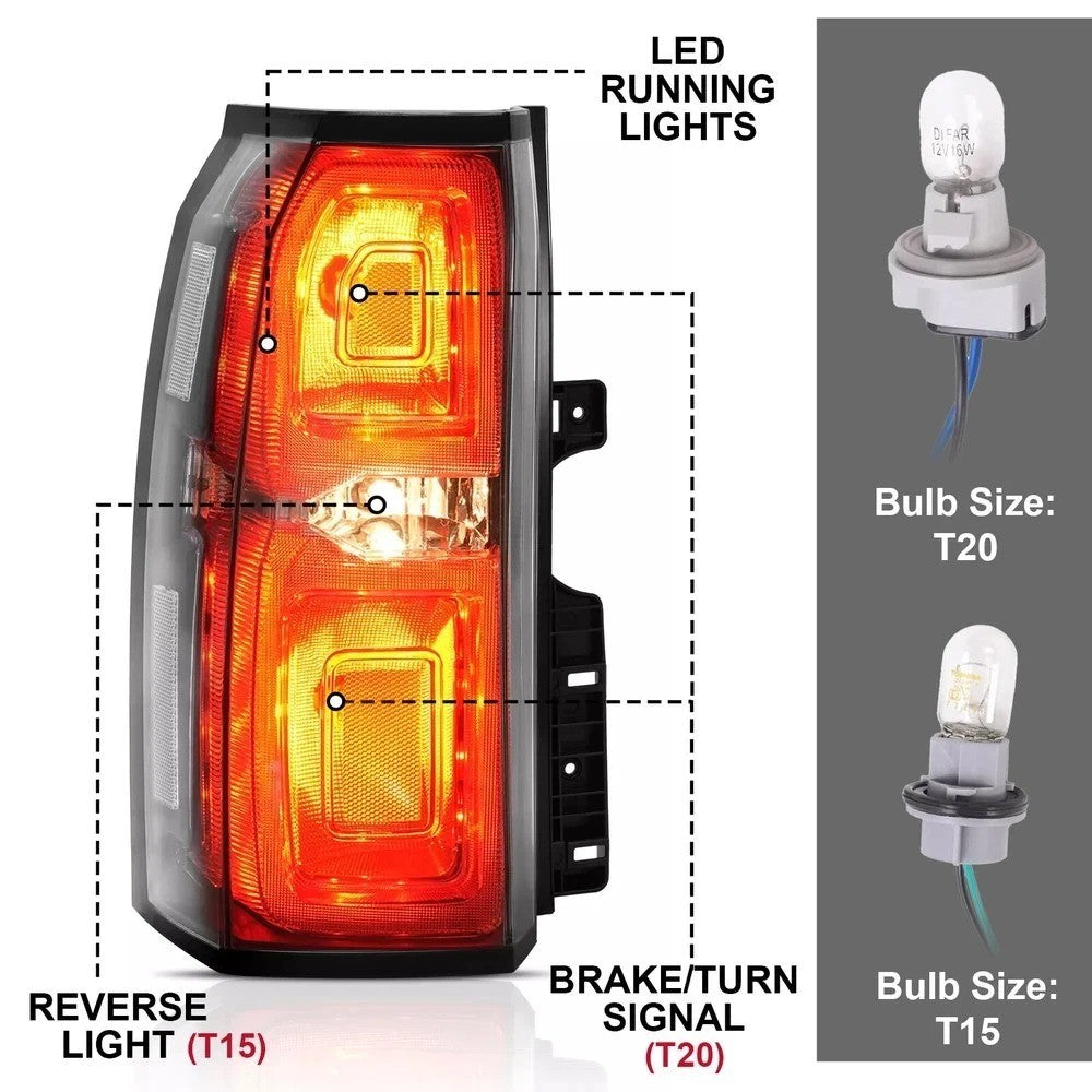 For 2015-20 Chevrolet Tahoe Suburban LED Tail Light Brake Lamp Driver Left Side