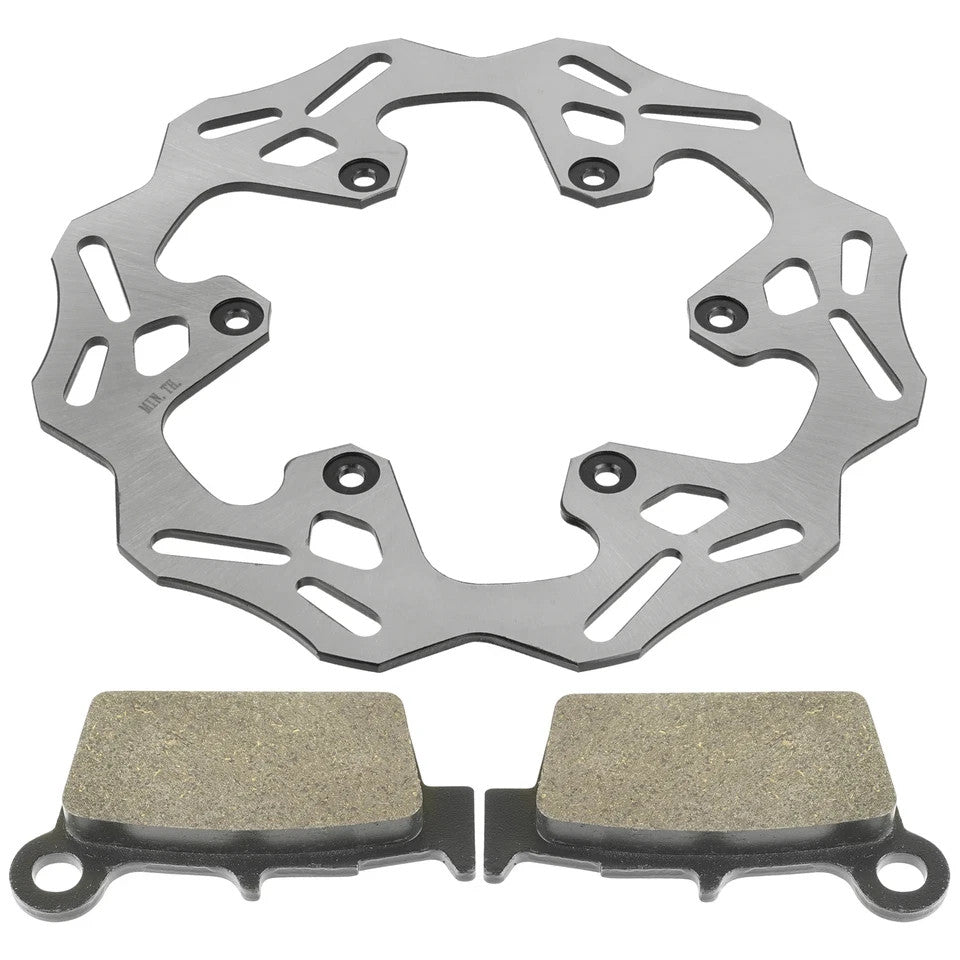 Rear Brake Disc Rotor W / Brake Pad Fits Yamaha YZ125 YZ250 YZ450F 2003 - 2025