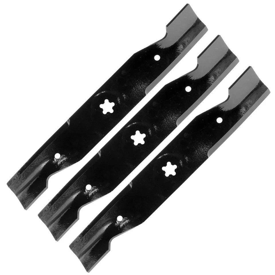 16 3/4 inch x 5 Point Star 48" Deck Notched High Lift Blade For Husqvarna Poulan