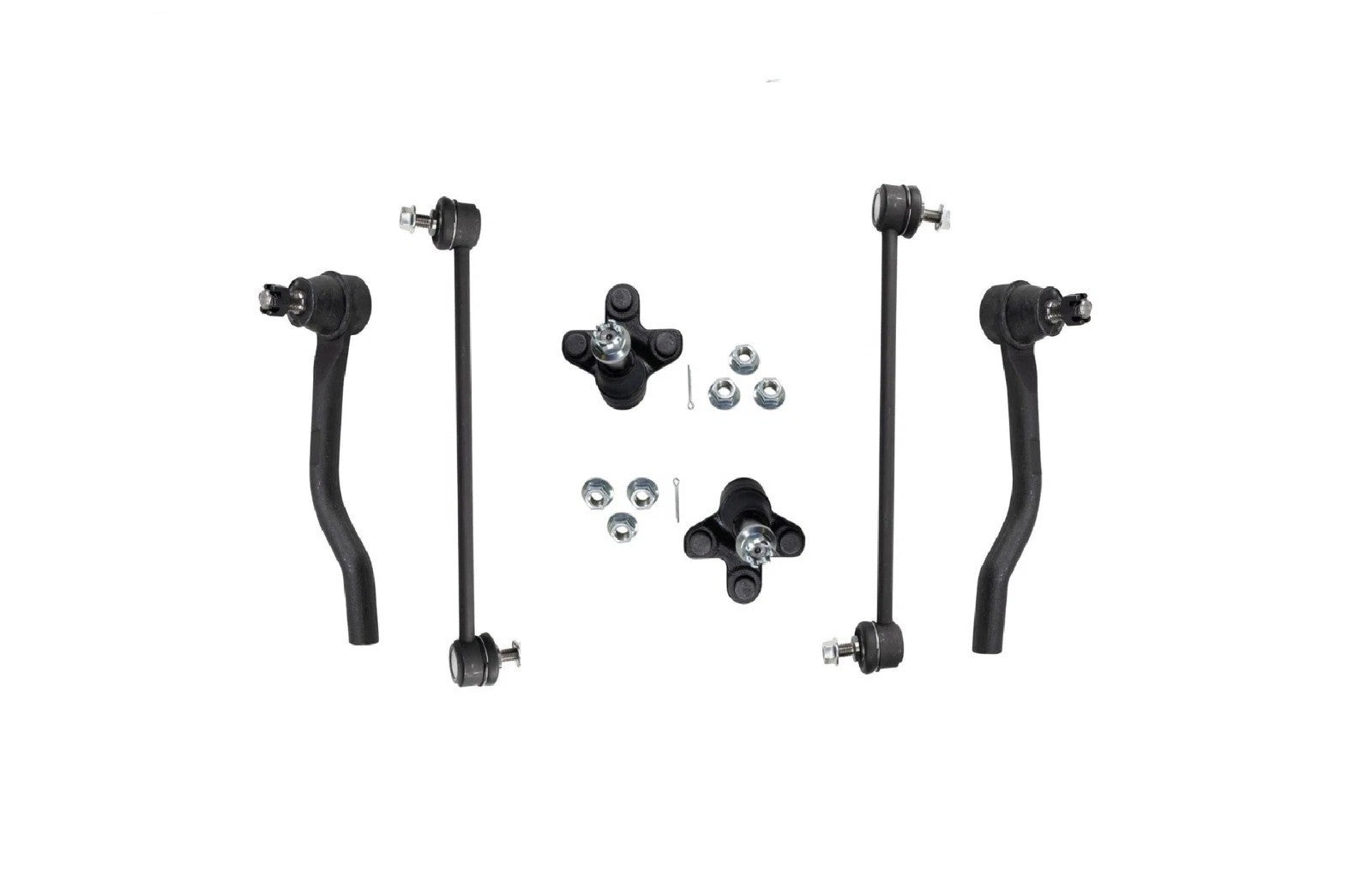 Front Ball Joints Outer Tie Rods & Sway Bar Link Kit for Honda Civic New