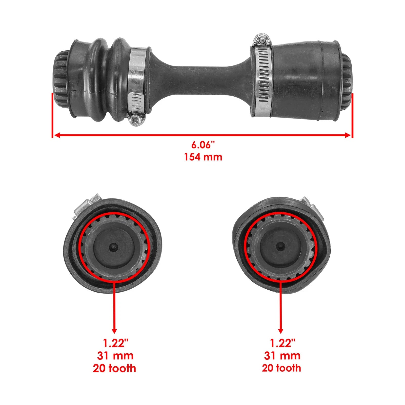 Front Differential Drive Shaft for Can-Am Outlander 500 570 4X4 2013 2014 - 2019