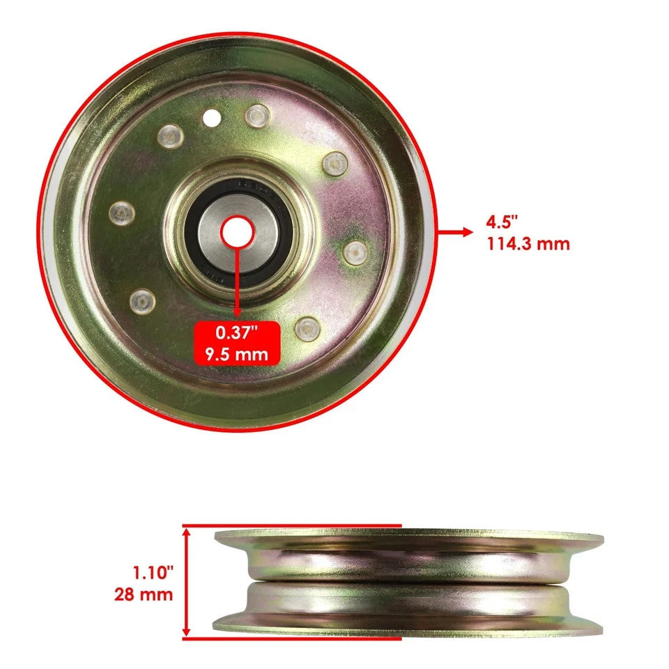 48" Deck Spindle Pulley & Blade Belt For Husqvarna CZ4815 CZ4817 587125201
