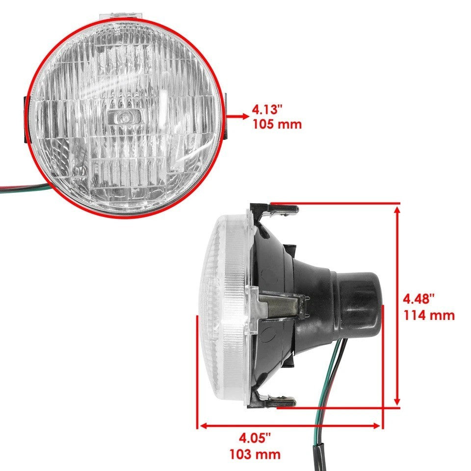 Left & Right Headlight Kit For Yamaha Grizzly 600 YFM600F 4X4 1999-2001