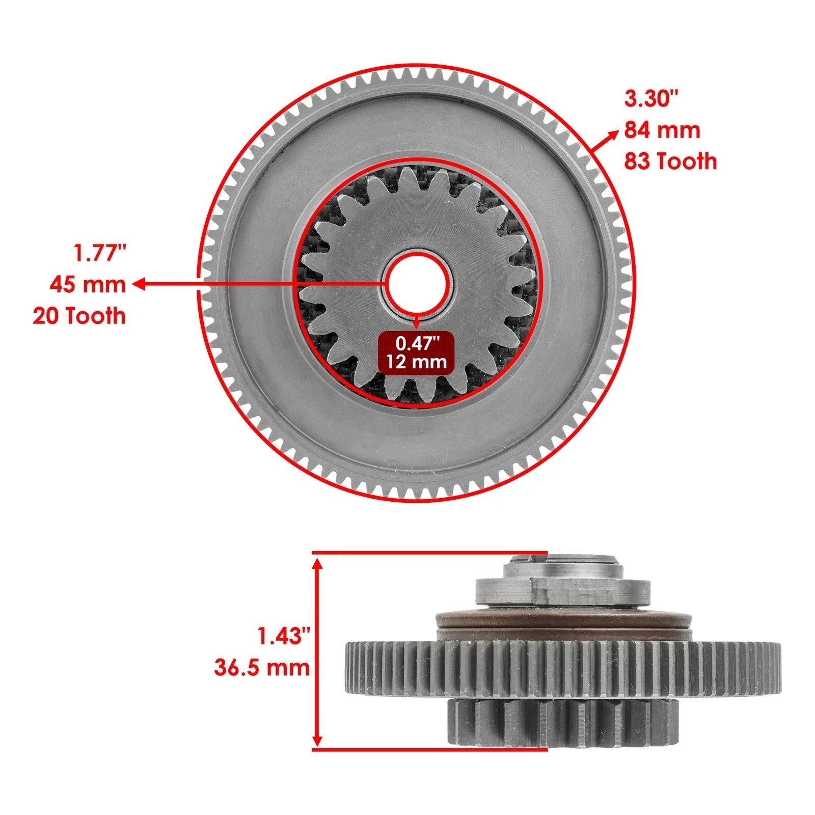 3024038  Starter Torque Limit Gear  For Polaris Ranger XP 900 2013-2018