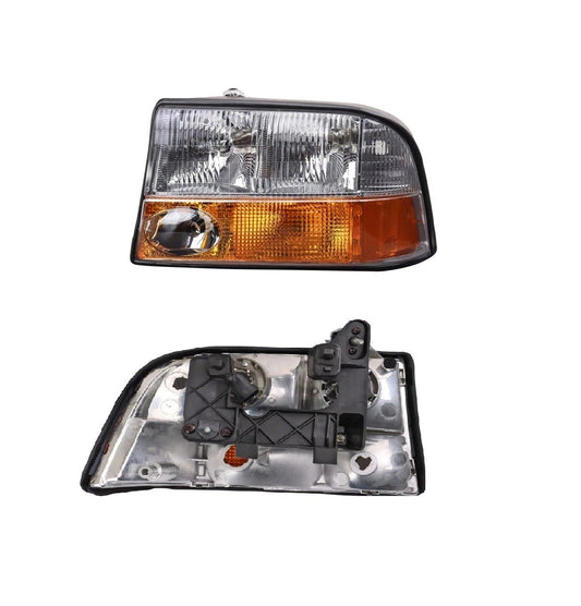 Headlight Assembly Set Fits 98-00 GMC Jimmy 98-04 Sonoma Oldsmobile Bravada