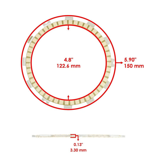 Clutch Friction and Steel Plates Kit for Kawasaki Versys-X 300 KLE300 2017-2023