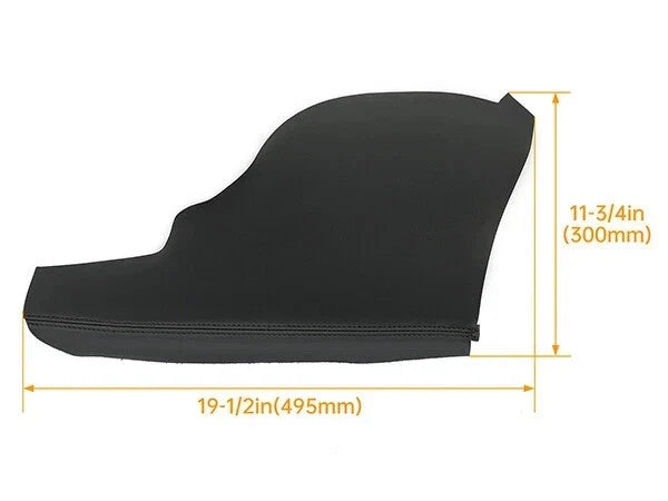 Leather Front Door Panel Armrest Cover Black Fits For 2011-2017 Honda Odyssey
