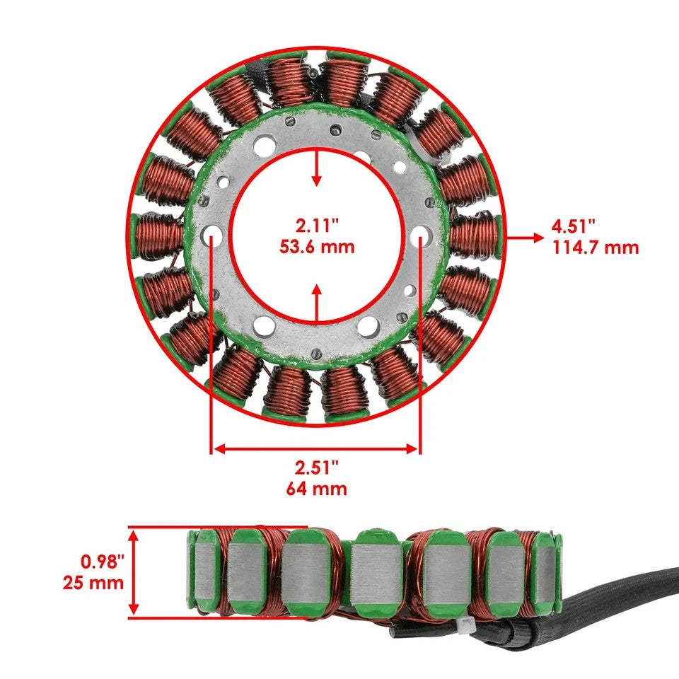 Stator & Gasket for Suzuki Intruder 1400 VS1400GLP VS1400 Glp 1987 1988-2004