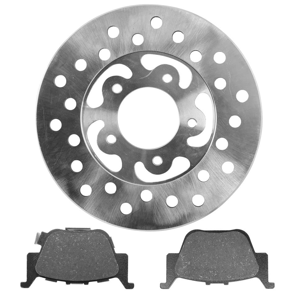 Rear Brake Disc Rotor w/ Brake Pads for Honda Rincon 650 TRX650FGA 2003 - 2005