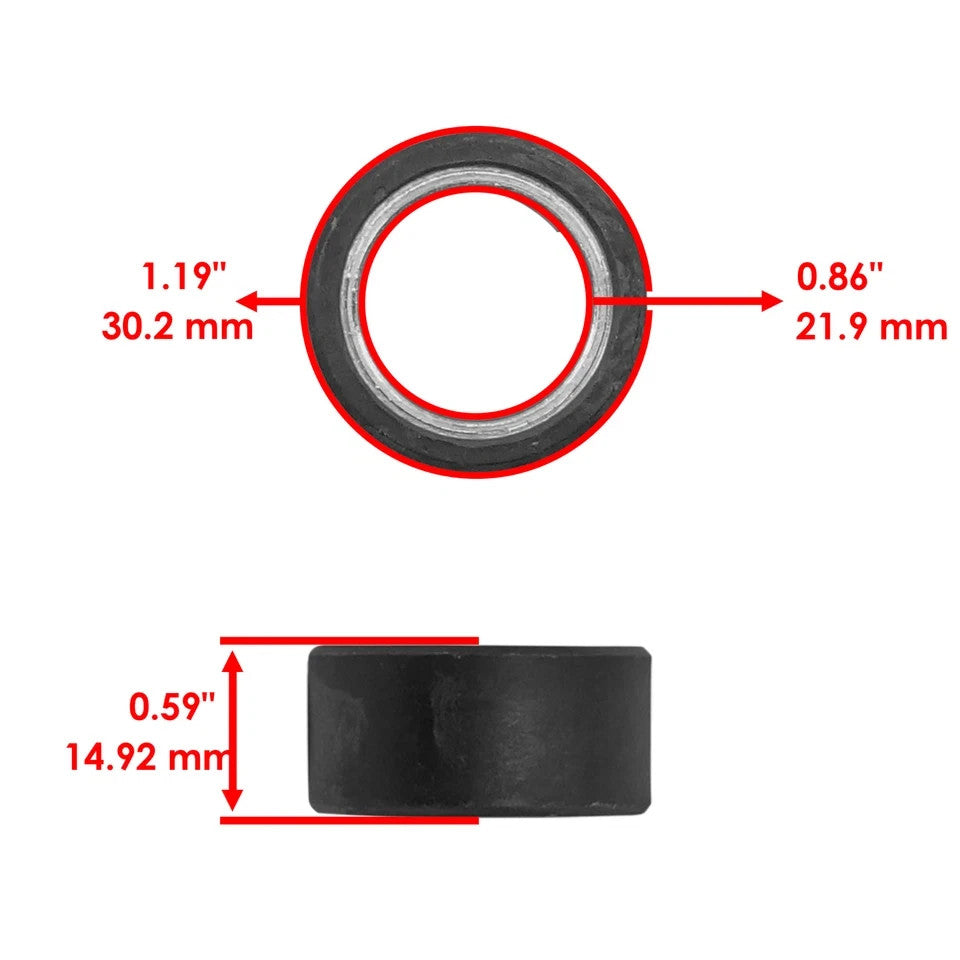 Caltric 4WV-17632-00-00 4WV176320000 for Yamaha Primary Clutch Roller Weight 8x