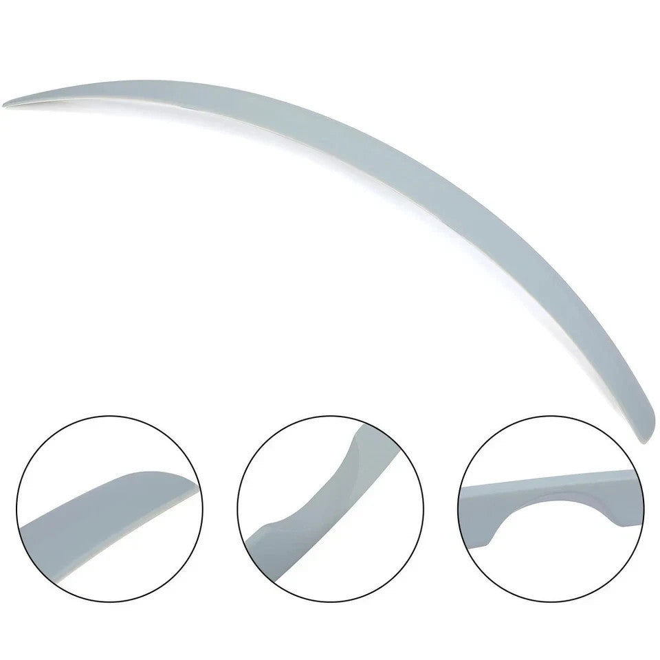 HECASA Rear Trunk Spoiler Lip Wing For Toyota Yaris (iA) Sedan 2016-2020 Gray