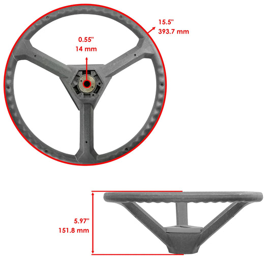 Steering Wheel & Shaft For Kubota B7200 B8200 B9200 B5200D B5200E B6200D B6200E
