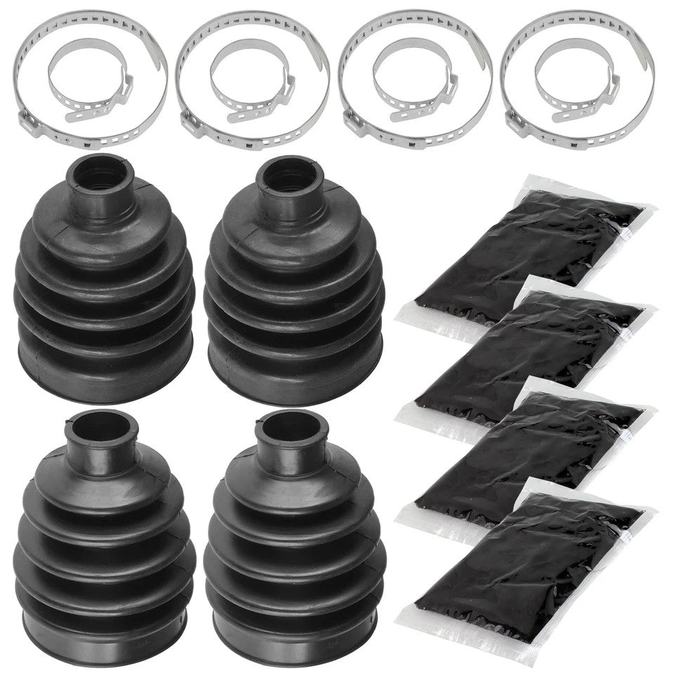 2 Front Axle Outer Inner CV Boot Kit for Kawasaki Brute Force 750 KVF750 2012-17