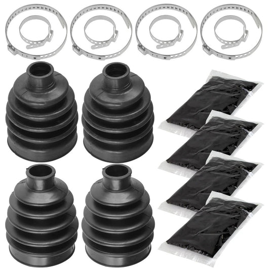 2 Front Axle Outer Inner CV Boot Kit for Kawasaki Brute Force 750 KVF750 2012-17