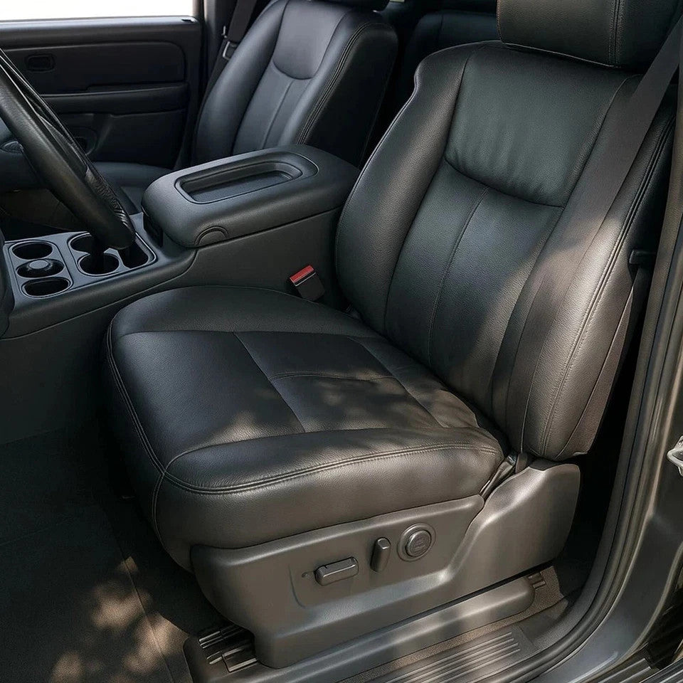 For 2003-2007 Chevy Silverado 1500 2500 HD Driver Bottom Seat Cover Dark Gray