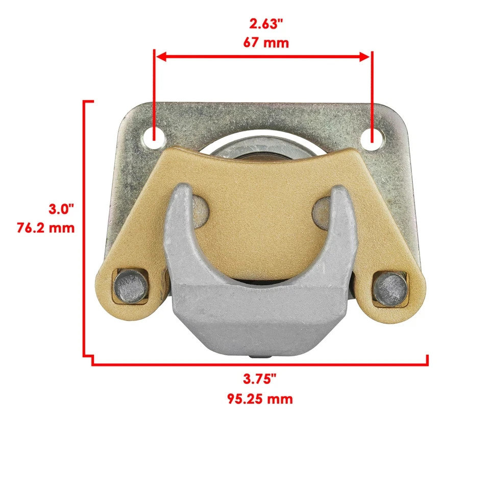 Rear Left and Right Brake Calipers w/ Pads fits Polaris Ranger 570 2014 - 2023