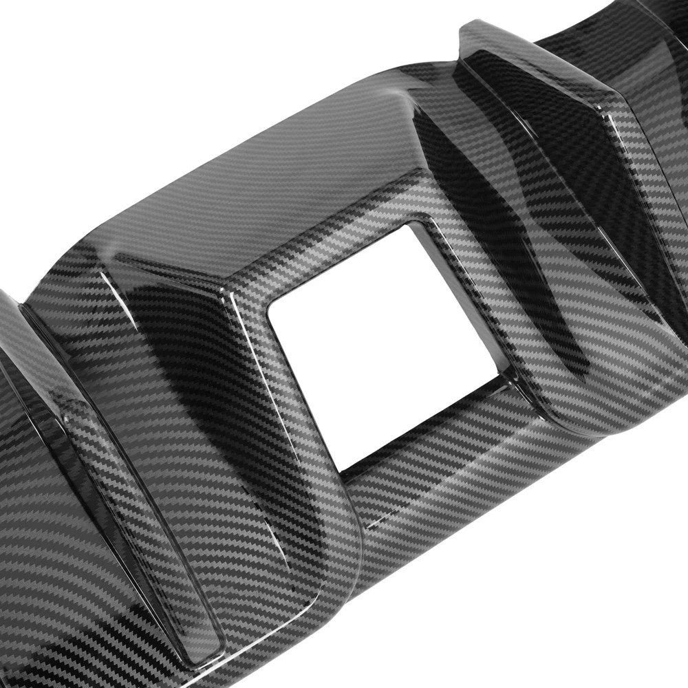 For Nissan 370Z 09-20 Rear Bumper Diffuser Lip Racing Spoiler 4 Fins Carbon Look