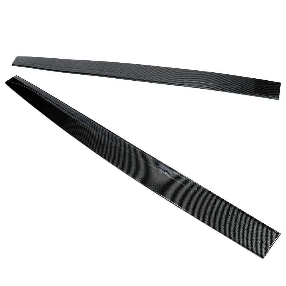 Side Skirt Extension Rocker Panel Carbon Fiber MP Style For BMW F82 F83 M4 15-20