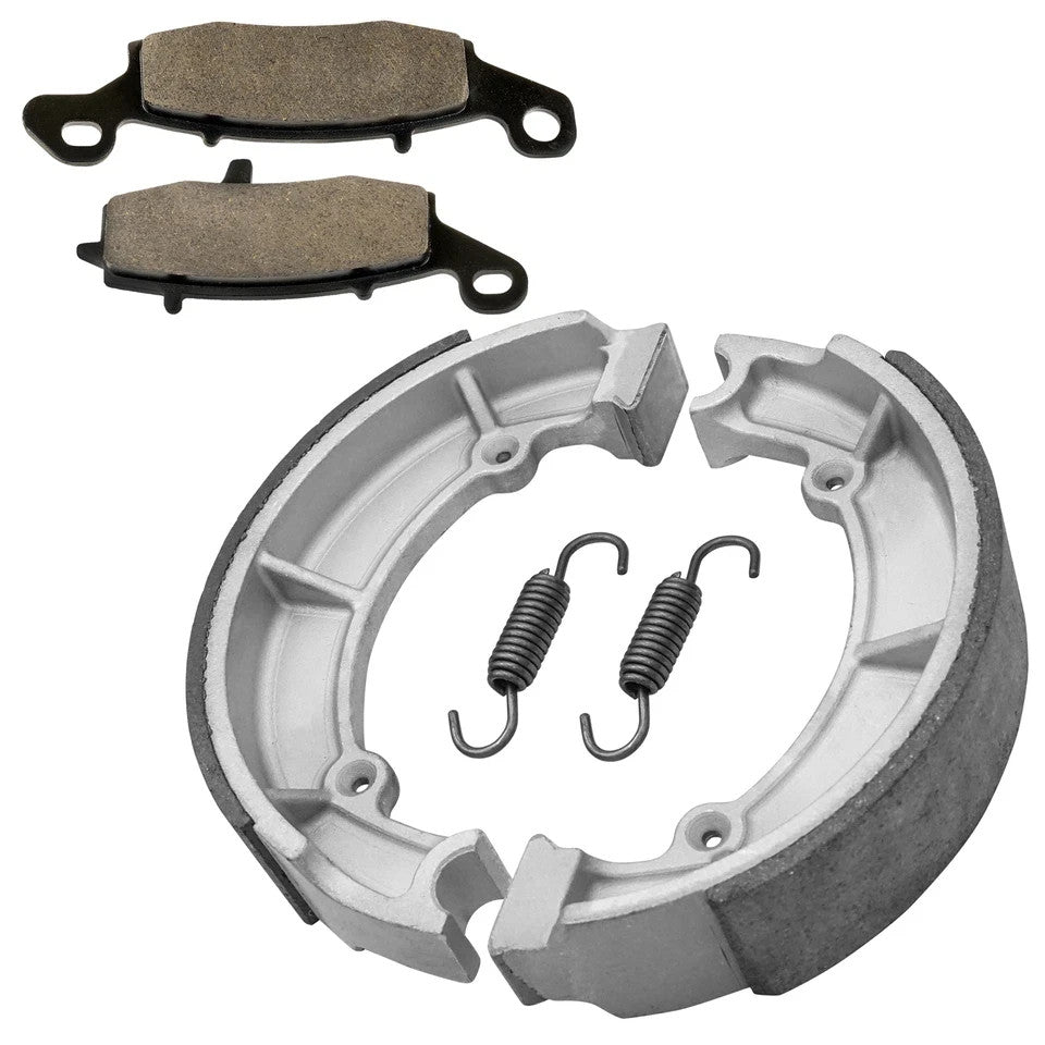 Front Brake Pads & Rear Shoes for Kawasaki VN800B Vulcan 800 Classic 1996-2005