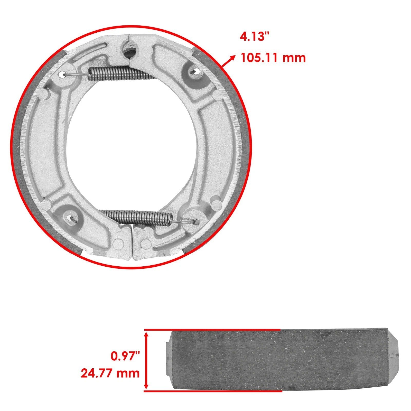 Front And Rear Brake Shoes for Honda XR200R 1981-1988 1990-2000 / 06430-Gbj-J10