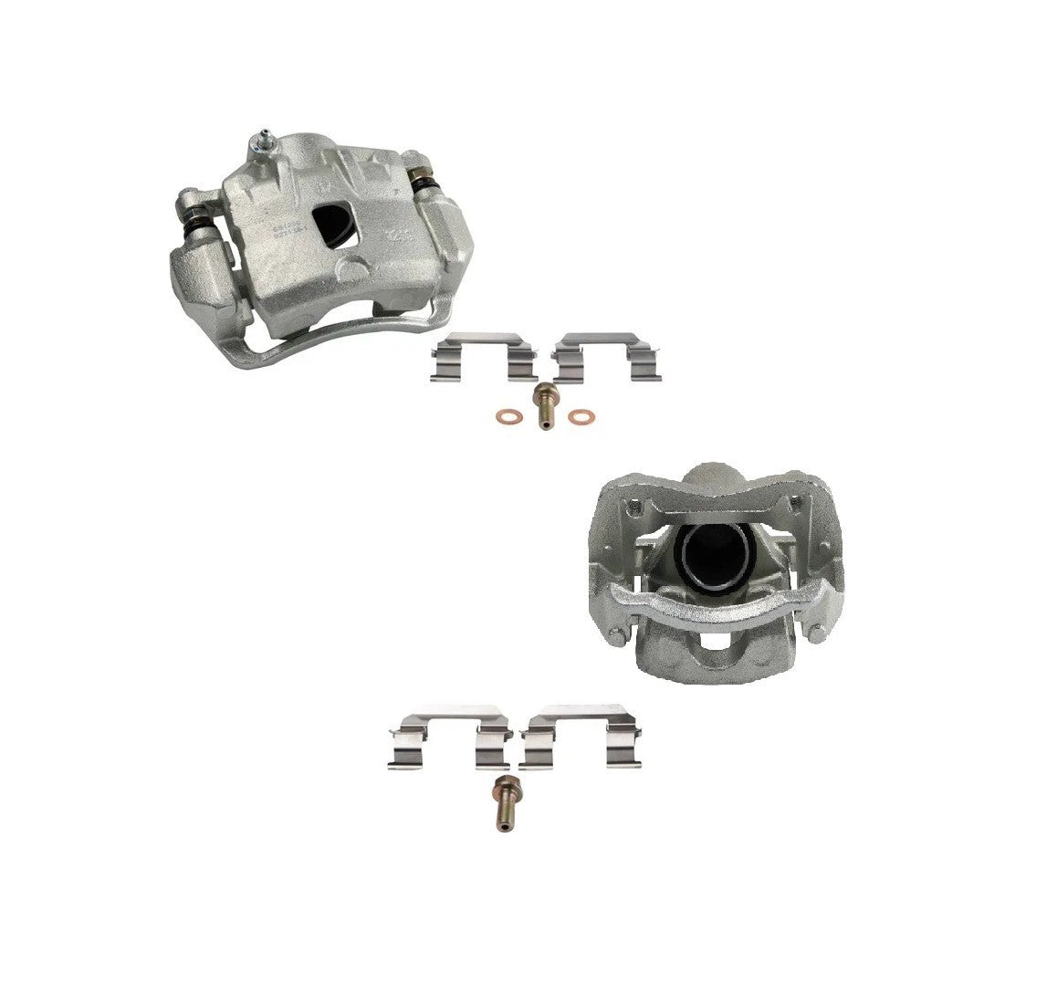 New Front Disc Brake Caliper with Bracket & Hardware Pair for Hyundai Kia