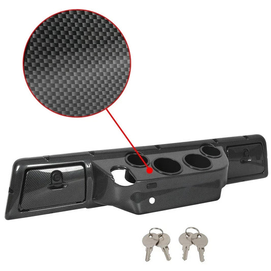 For Club Car DS 1982+ 1984 1992 Golf Cart Carbon Style Dash Cover Cup Holders
