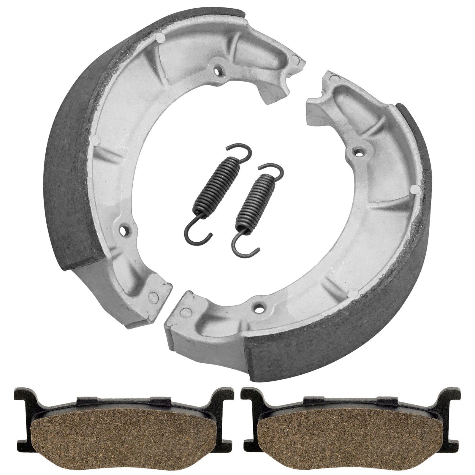 Front Brake Pads & Rear Shoes for Yamaha XVS650A V-Star 650 Classic 1998-2010
