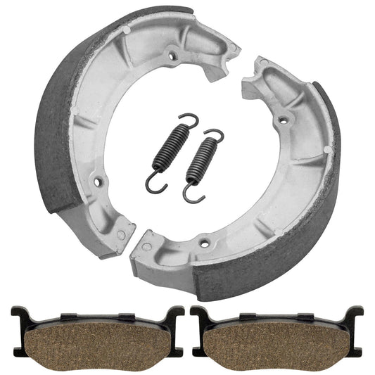 Front Brake Pads & Rear Shoes for Yamaha XVS650A V-Star 650 Classic 1998-2010