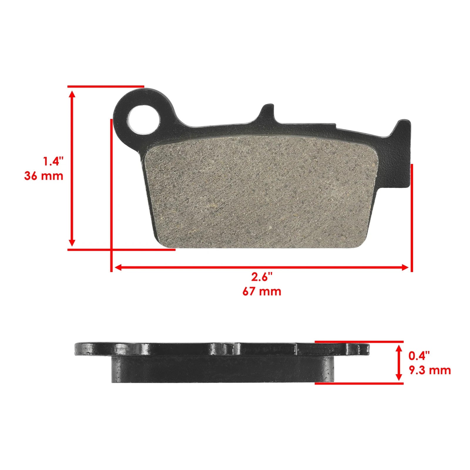 Caltric Front and Rear Brake Pads for Suzuki RMZ450 RM-Z450 2005-2024