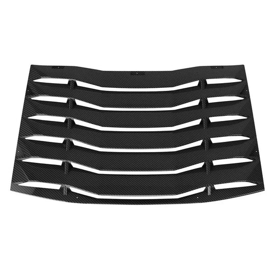Carbon Fiber Style Rear Window Windshield Louvers For Dodge Charger 2011-2023