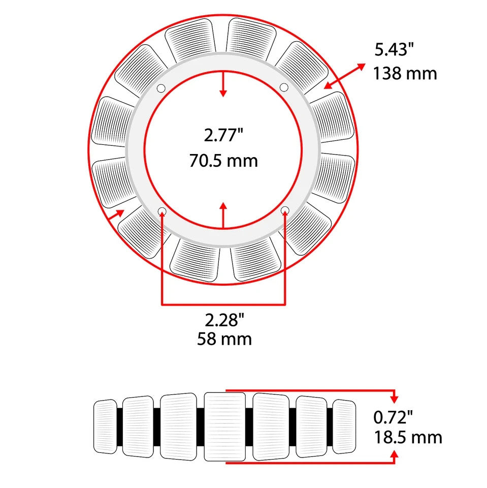 Stator fits Kohler 7000 series KT715 KT725 KT730 KT735 KT740 KT745 OHC TH16 TH18