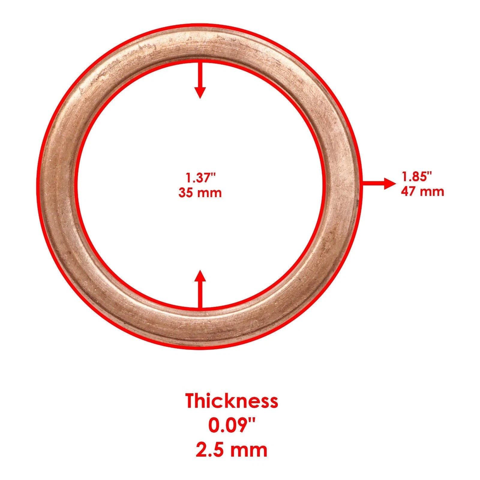 Exhaust Pipe Holder Gasket for Kawasaki Vulcan 500 EN500C Ltd 1996-2009